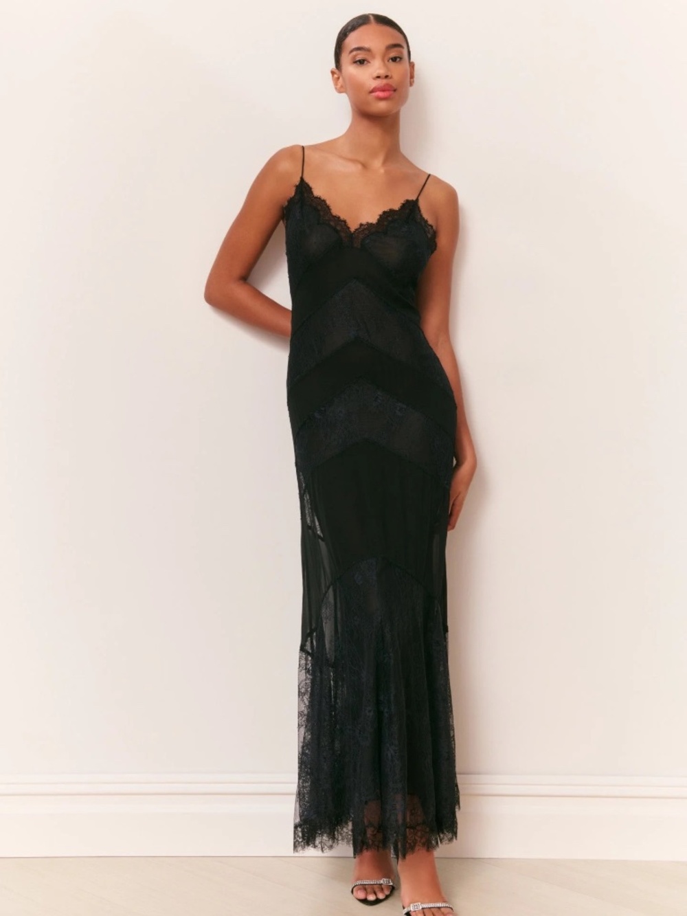 Love Shack Fancy Astra Dress - Black